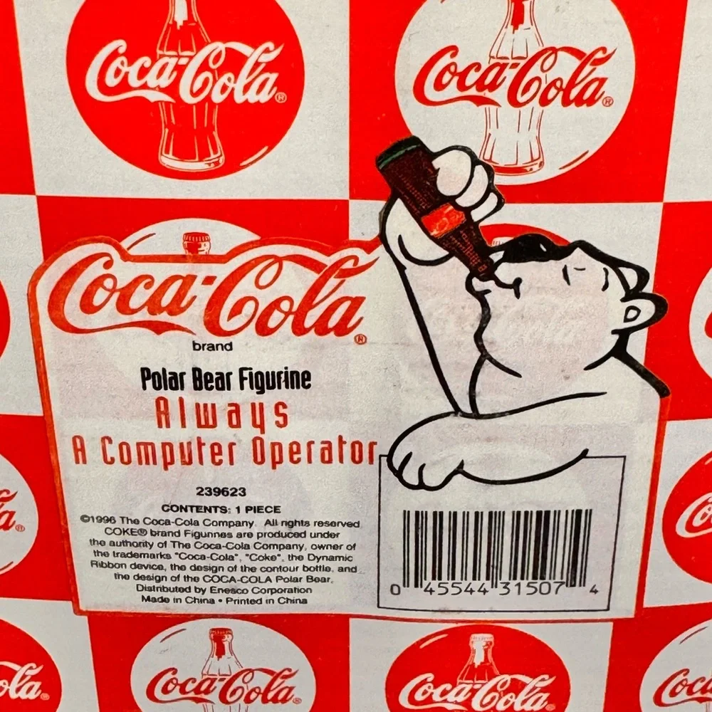 Coca Cola Bear Figuring Always a Computer Operator - Picture 7 of 7